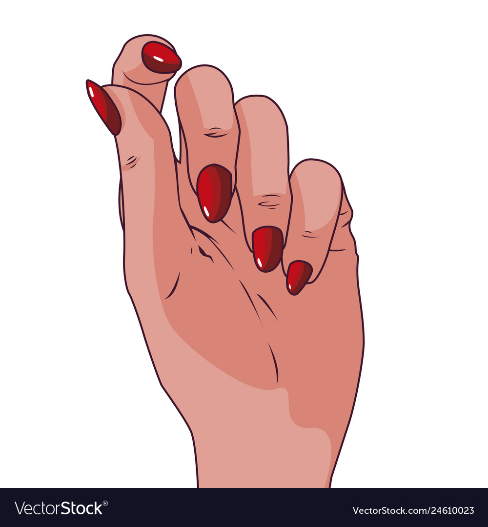 hand woman pop art style vector illustration design